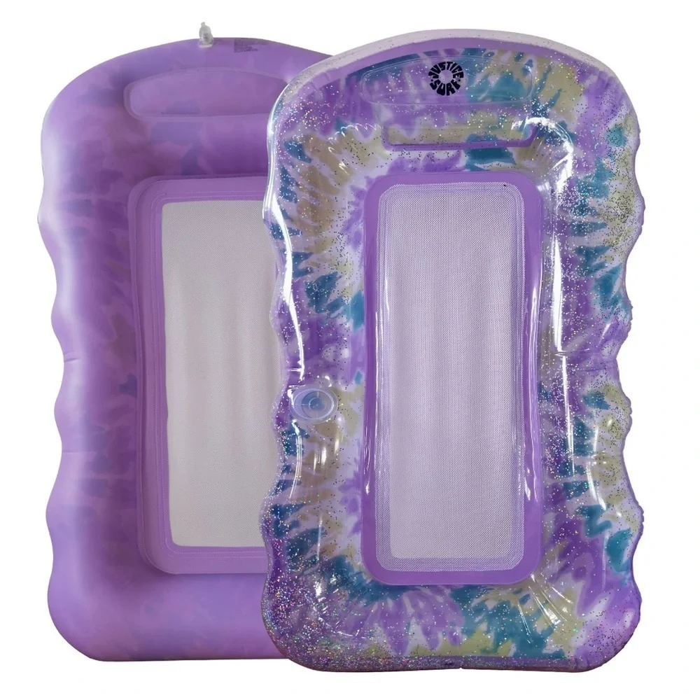 New in box justice mesh pool inflatable lounger  floatie